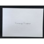 A4 White & Shiny Silver Ceremony envelope - No Rings x 1